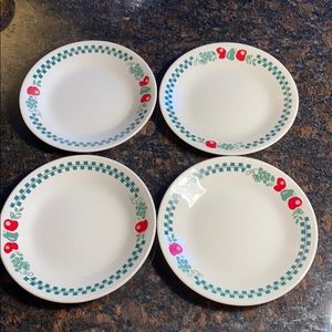 4 Corelle Farm Fresh 6 3/4” Bread Plates